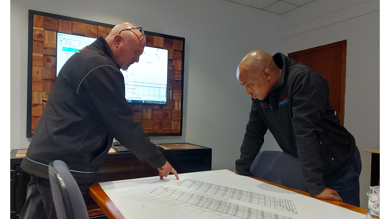 Supervisors Coaching Session Thulani and Craig in a coaching session on planning